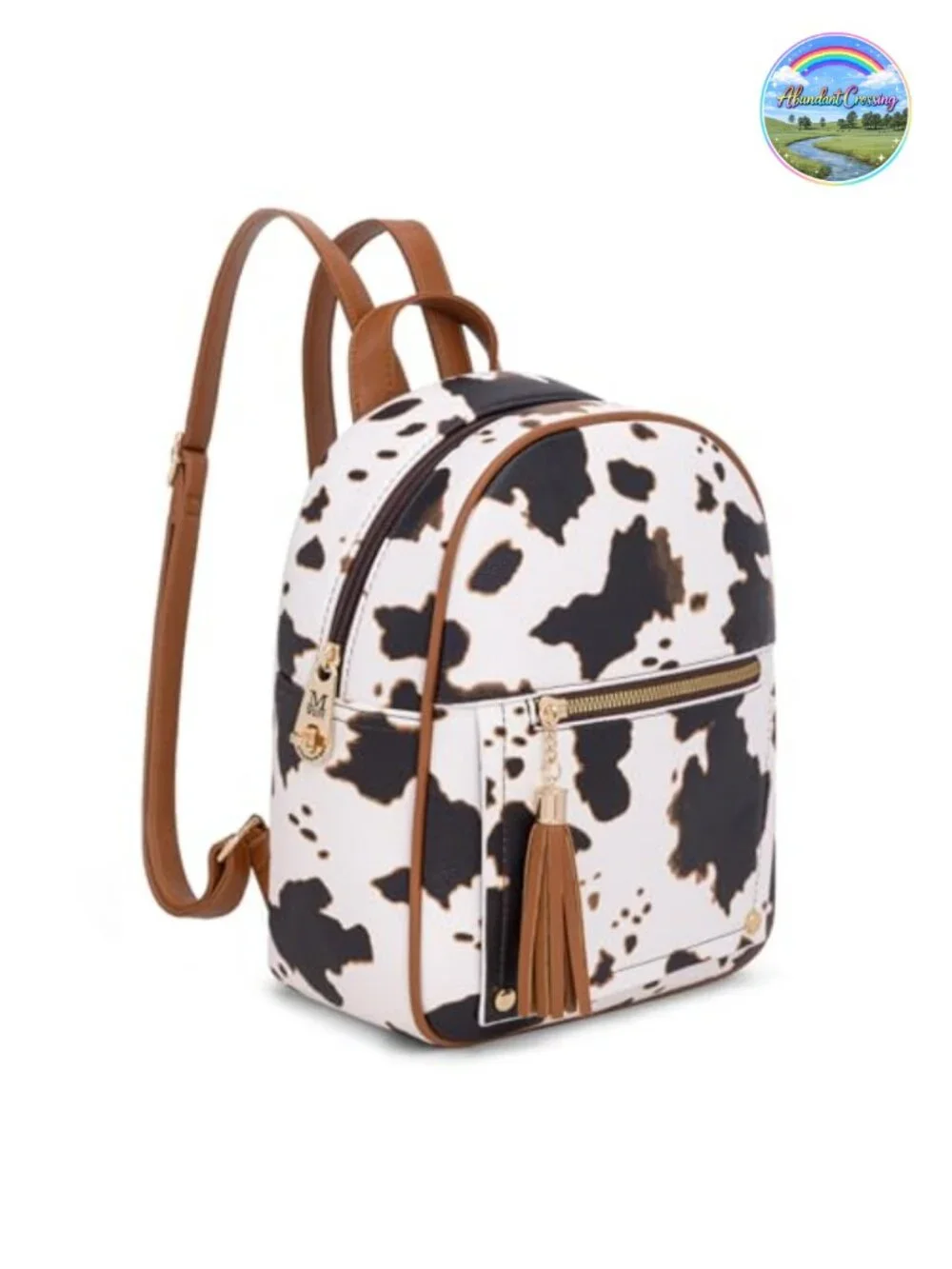 Faux Leather Mini Backpack Purse with Tassel Anti Theft Laptop